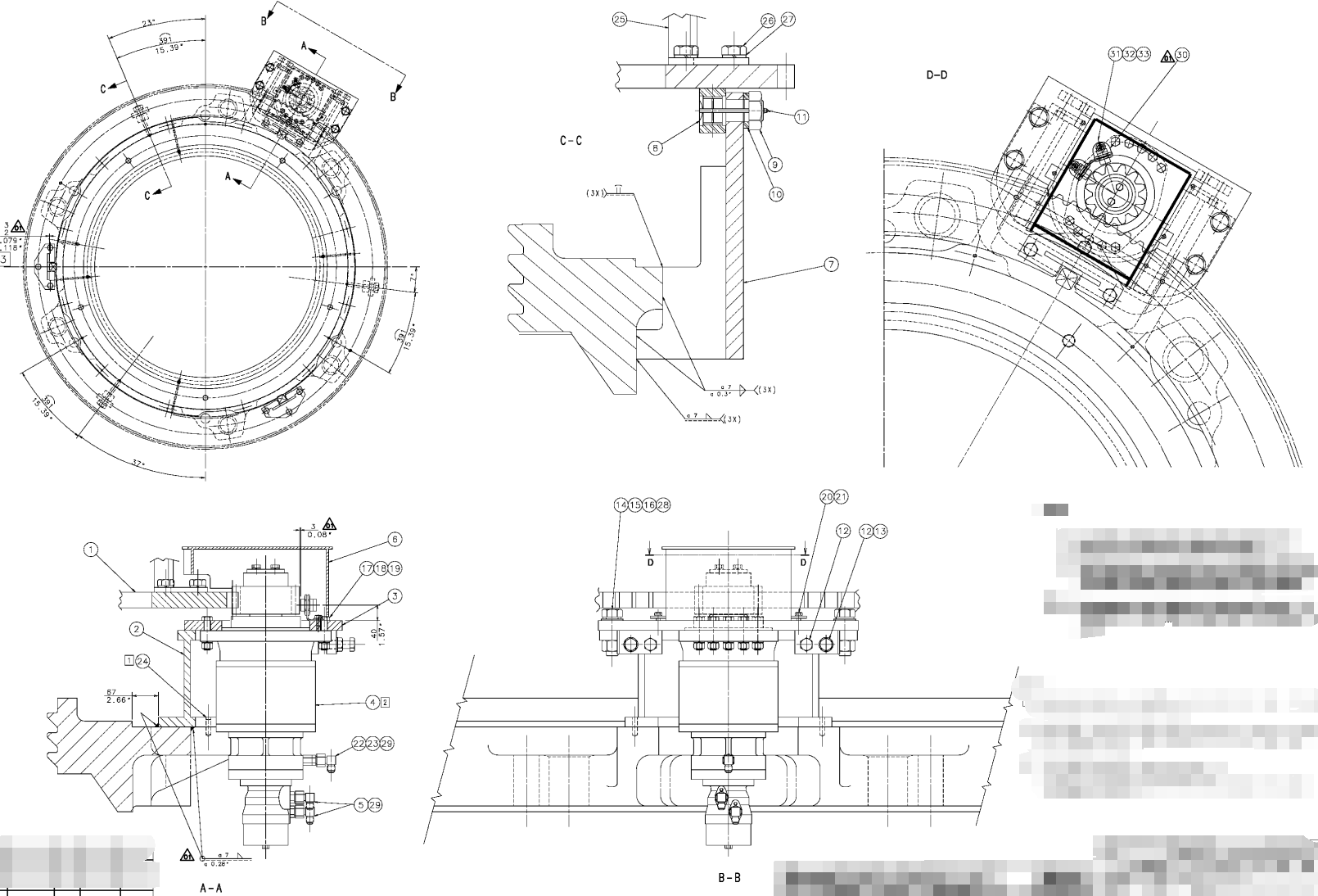 Cone Crusher Adjustment Mechanism Assembly