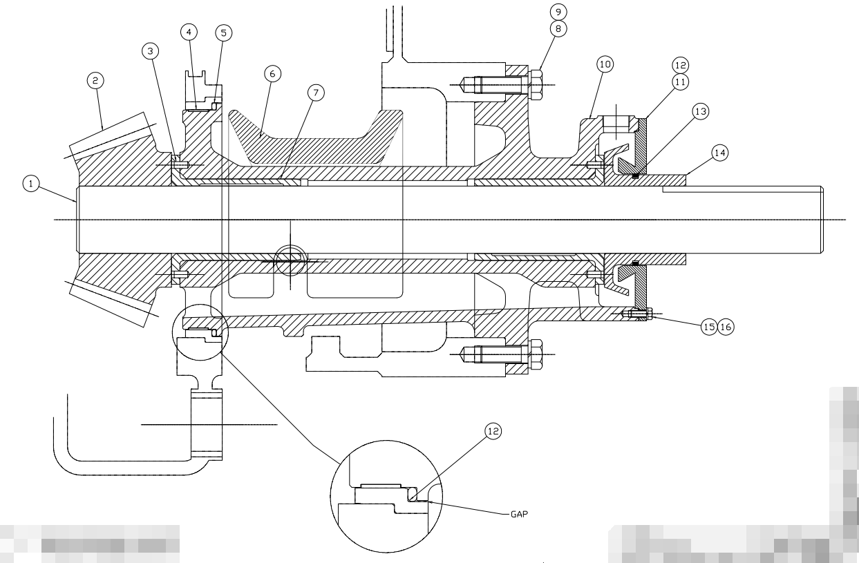 Cone Crusher Countershaft assembly