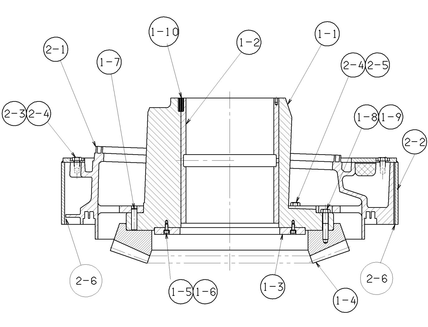 Cone Crusher Eccentric and counterweight assembly